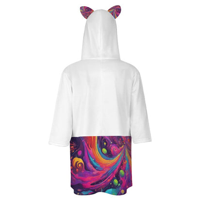 In The Clouds Kitten Ear Hoodie