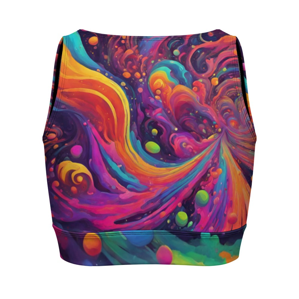 Galactic Dreamer Zipper Crop