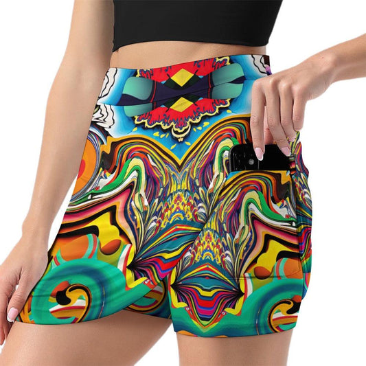 SOL Vibes Skort with Pockets - Garden Of EDM