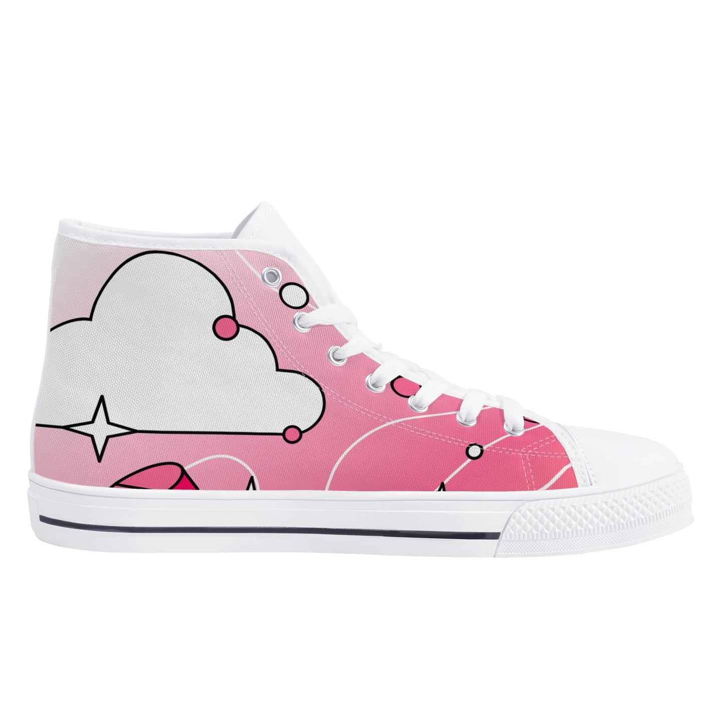 Love Is A Drug Womens High Top Canvas Shoes W/ Shoe Bag