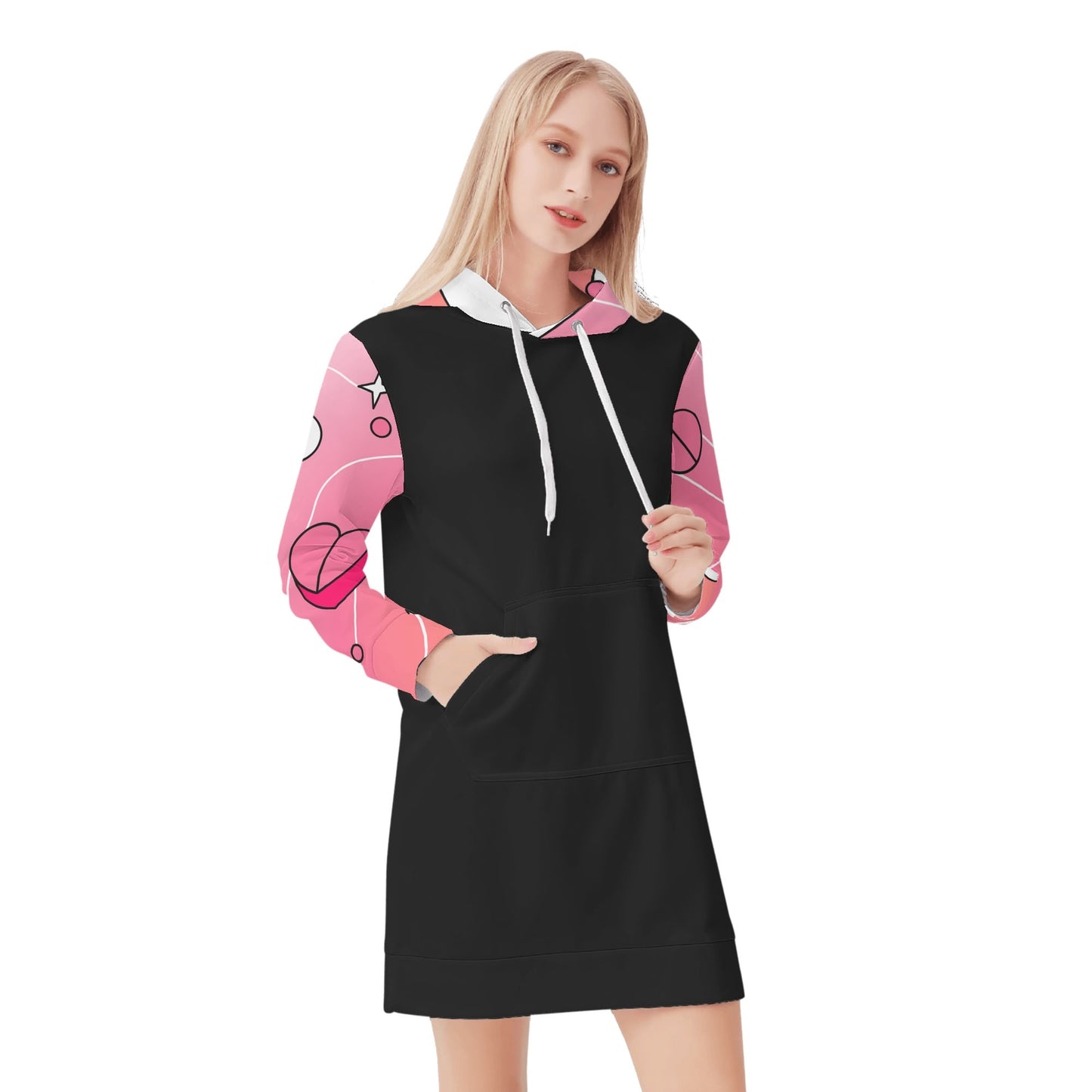 Love Is A Drug Mini Hoodie Dress