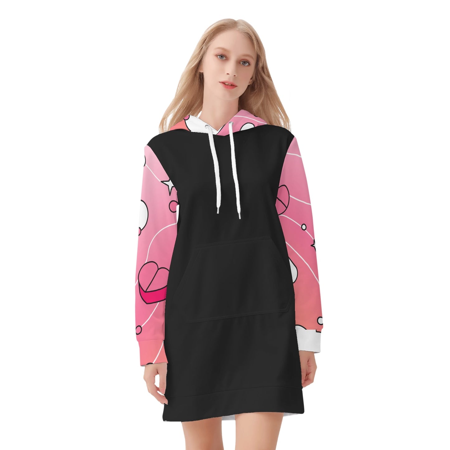 Love Is A Drug Mini Hoodie Dress