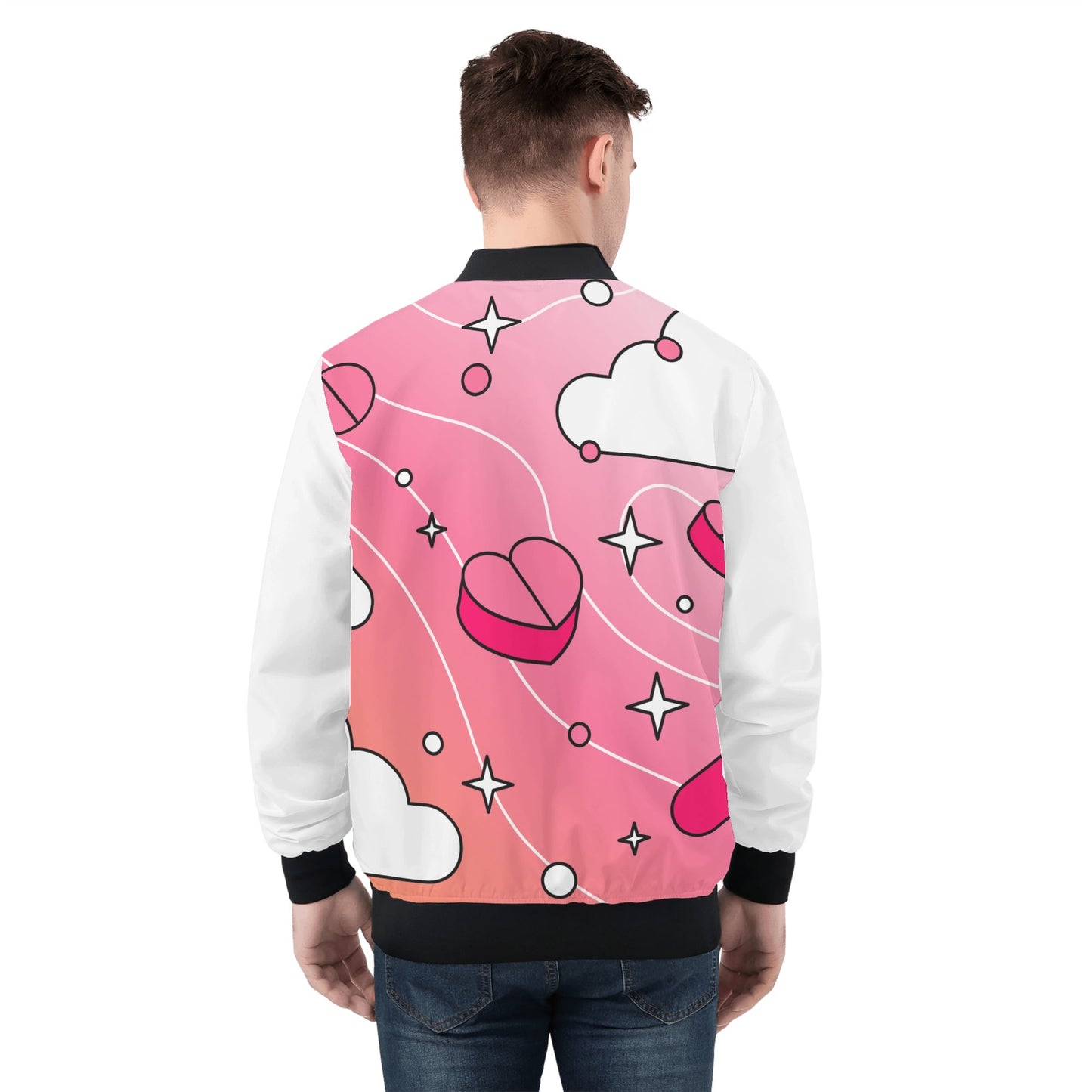 Love Is A Drug Mens Zip Up Bomber Jacket