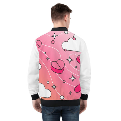 Love Is A Drug Mens Zip Up Bomber Jacket