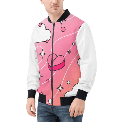 Love Is A Drug Mens Zip Up Bomber Jacket