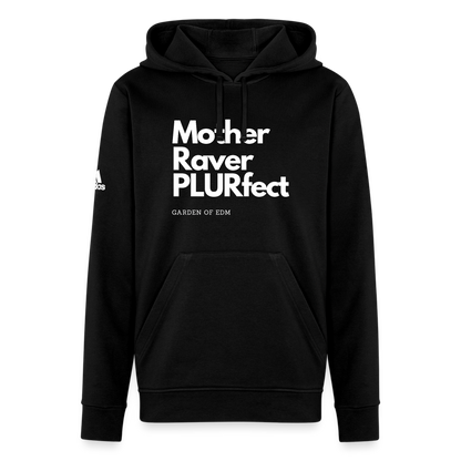 PLURfect Mother Adidas Unisex Fleece Hoodie - black