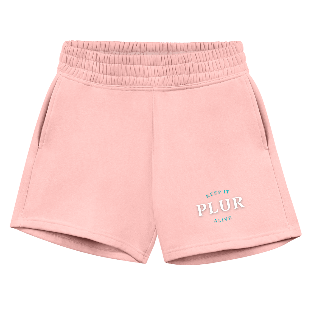 Keep PLUR Alive Jogger Short - light pink