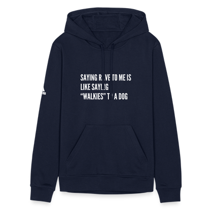 Say Rave Adidas Unisex Fleece Hoodie - french navy