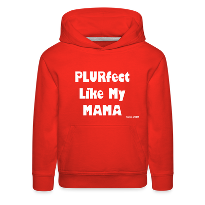 PLURfect Like My MAMA Kids‘ Hoodie - red