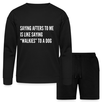 Say Rave Bella + Canvas Unisex Sweatshirt & Short Set - black