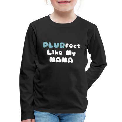 Like My Mama Youth Long Sleeve T-Shirt - black