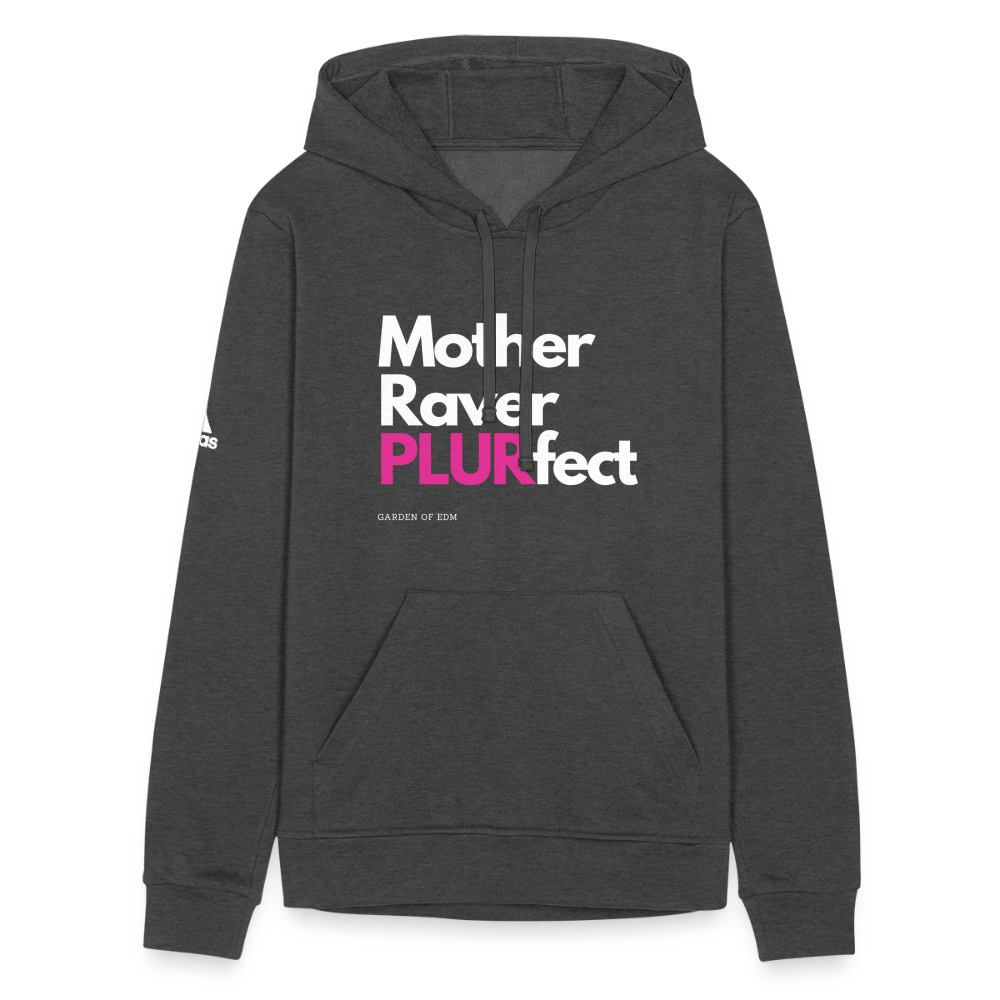 PLURfect Mother Adidas Unisex Fleece Hoodie - charcoal grey