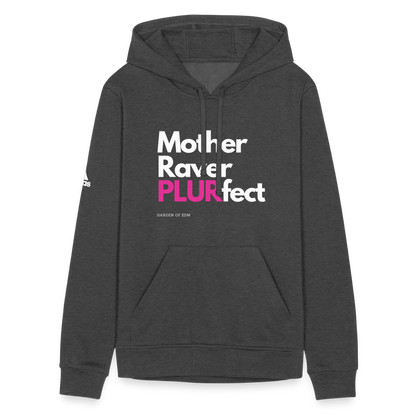 PLURfect Mother Adidas Unisex Fleece Hoodie - charcoal grey