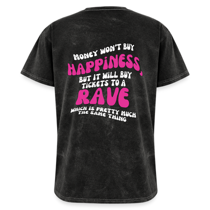 Money Buys Raves Mineral Wash T-shirt - mineral black