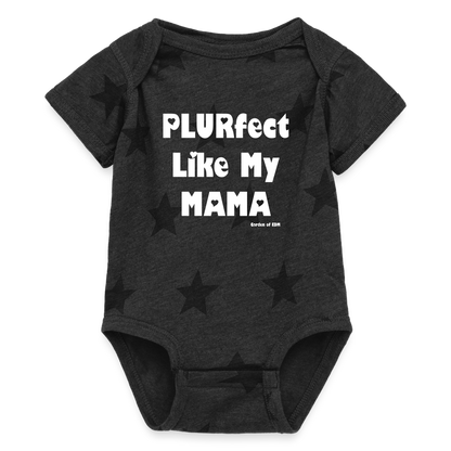 PLURfect Like My MAMA Baby Star Onesie - charcoal star 