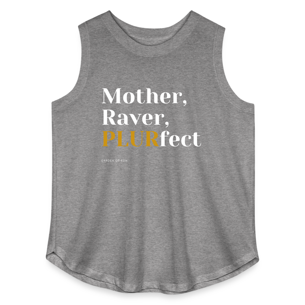 PLURfect Mother Curvy Relaxed Tank Top - granite heather 