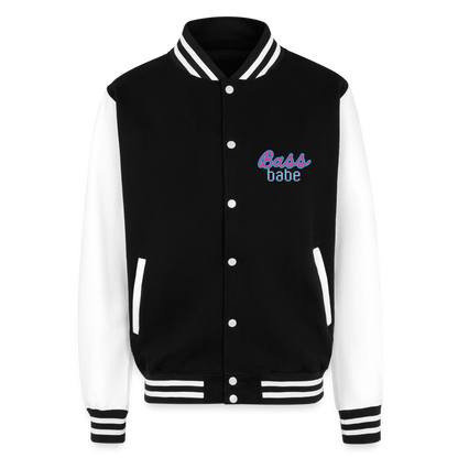 Full F*cking Send  Heavyweight Letterman Jacket - black/white