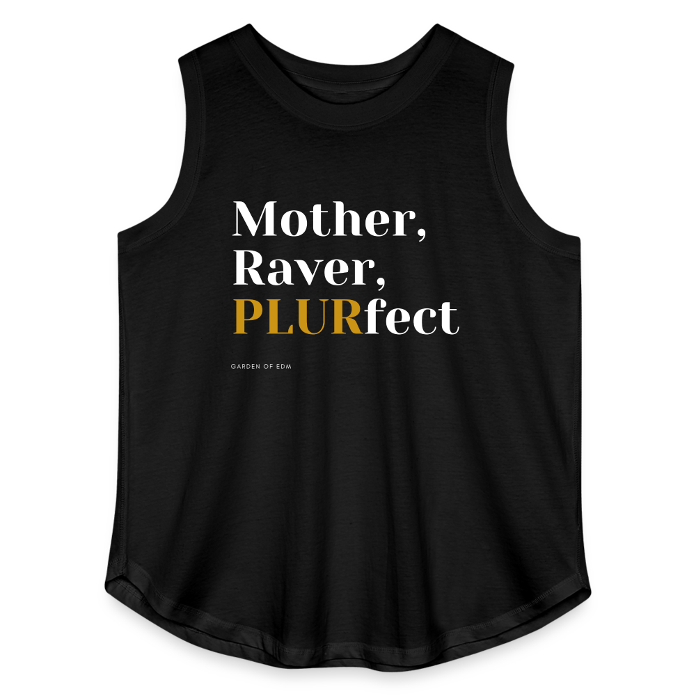 PLURfect Mother Curvy Relaxed Tank Top - black