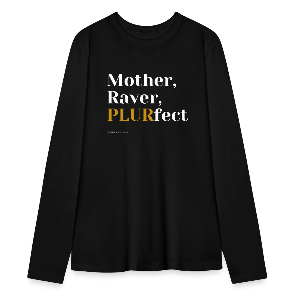 Mother, Raver, PLURfect Bella + Canvas Long Sleeve T-Shirt - black