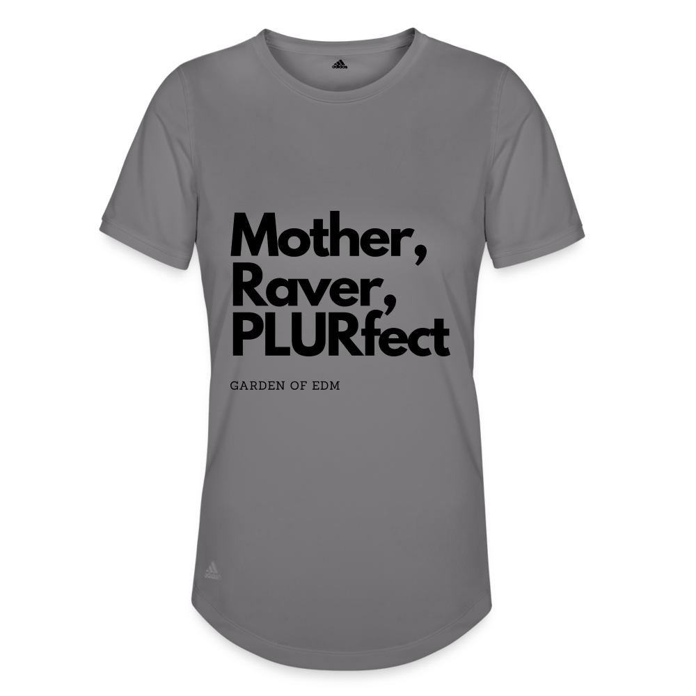 PLURfect Mother Adidas Women's Recycled Performance T-Shirt - slate