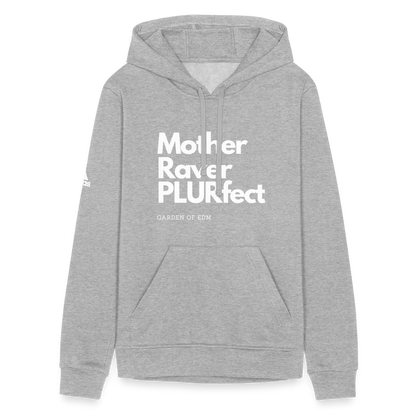 PLURfect Mother Adidas Unisex Fleece Hoodie - heather gray