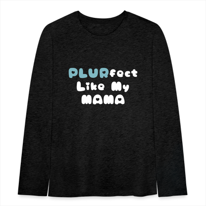 Like My Mama Youth Long Sleeve T-Shirt - charcoal grey