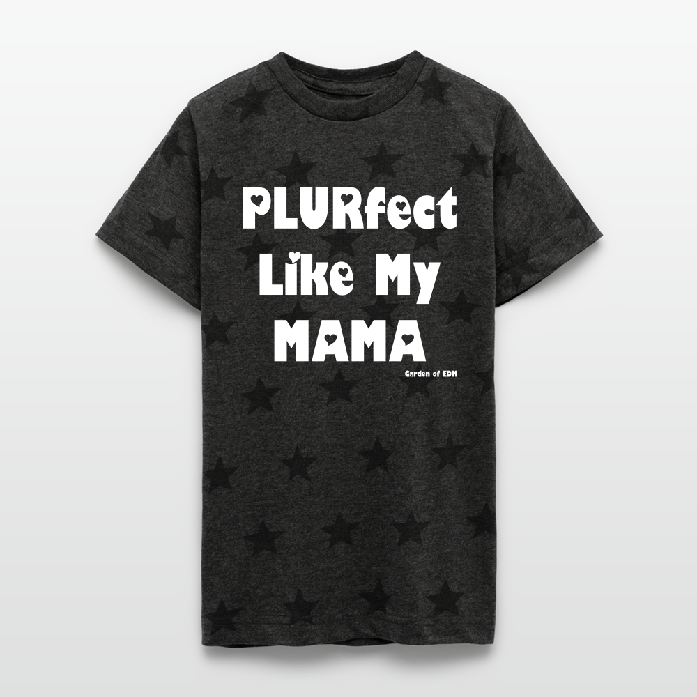 PLURfect Like My MAMA Kid's Star T-Shirt - charcoal star 