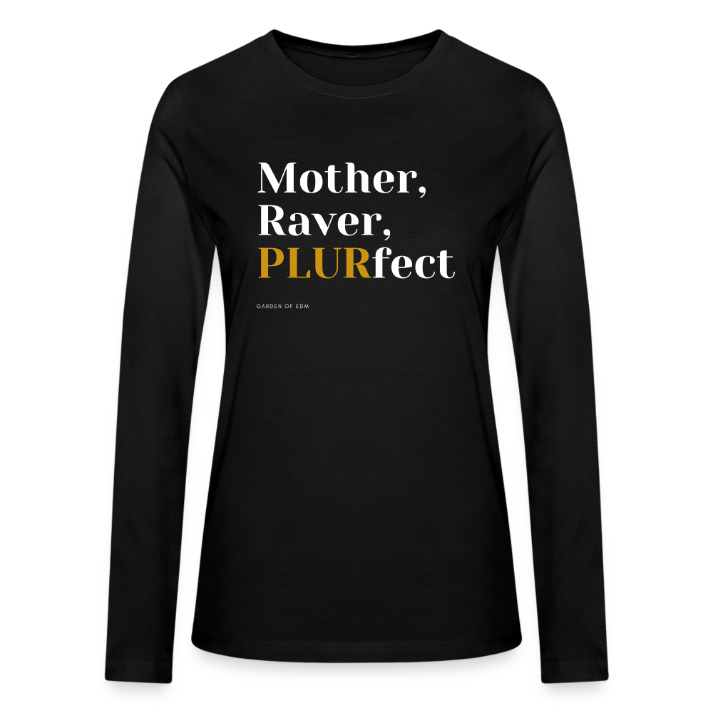 Mother, Raver, PLURfect Bella + Canvas Long Sleeve T-Shirt - black