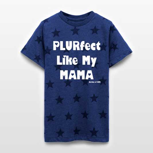 PLURfect Like My MAMA Kid's Star T-Shirt - royal star