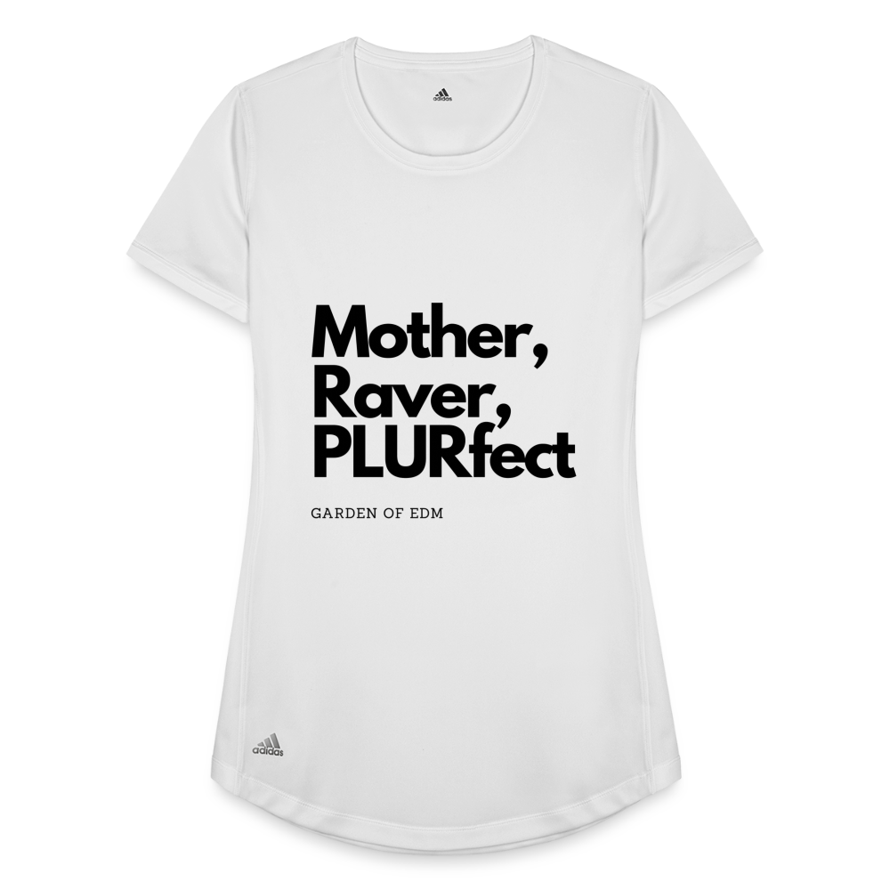 PLURfect Mother Adidas Women's Recycled Performance T-Shirt - white