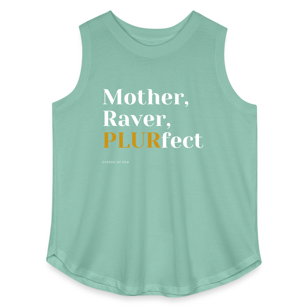 PLURfect Mother Curvy Relaxed Tank Top - saltwater