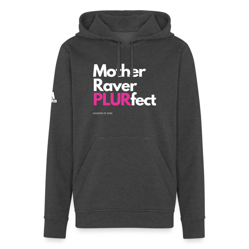 PLURfect Mother Adidas Unisex Fleece Hoodie - charcoal grey