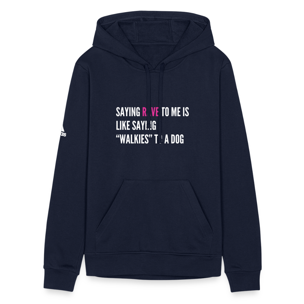 Say Rave Adidas Unisex Fleece Hoodie - french navy