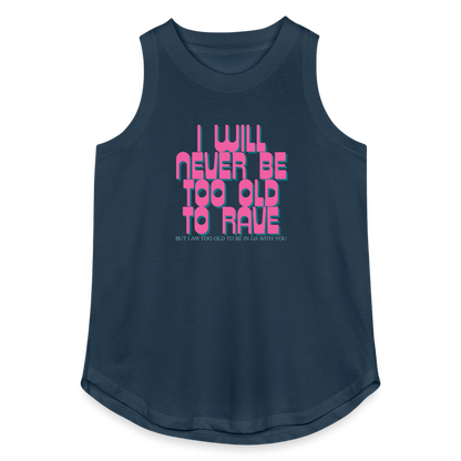 Never Too Old To Rave Relaxed Tank Top - denim