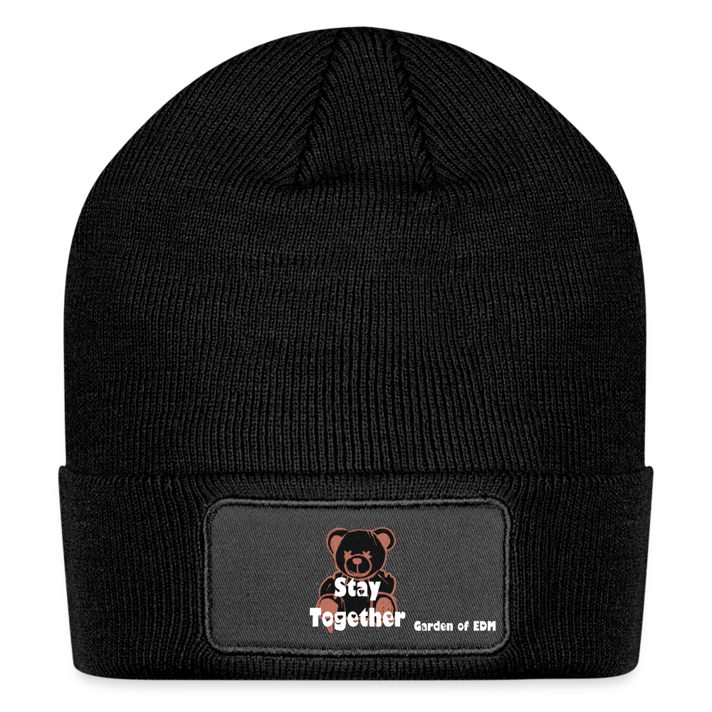 Stay Together Patch Beanie - black