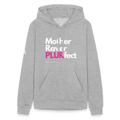 PLURfect Mother Adidas Unisex Fleece Hoodie - heather gray