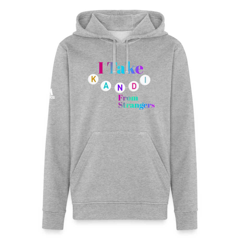 Kandi From Strangers Adidas Unisex Fleece Hoodie - heather gray