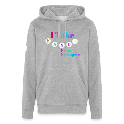 Kandi From Strangers Adidas Unisex Fleece Hoodie - heather gray