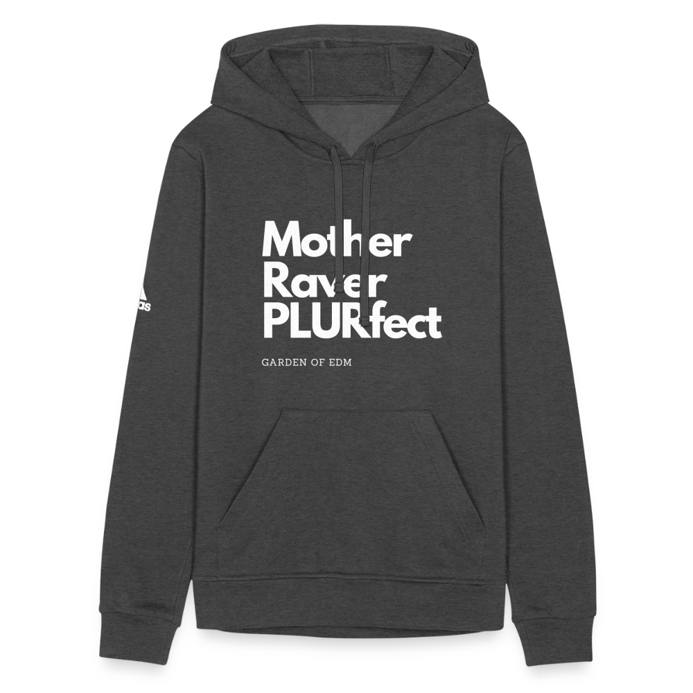 PLURfect Mother Adidas Unisex Fleece Hoodie - charcoal grey