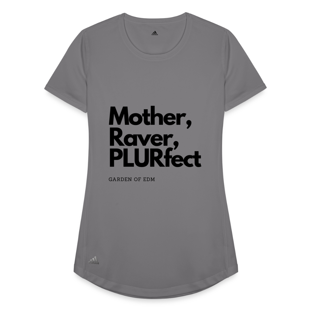 PLURfect Mother Adidas Women's Recycled Performance T-Shirt - slate