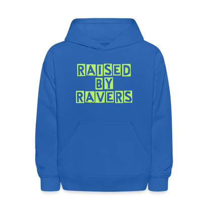 Raised By Ravers Kids' Hoodie - royal blue