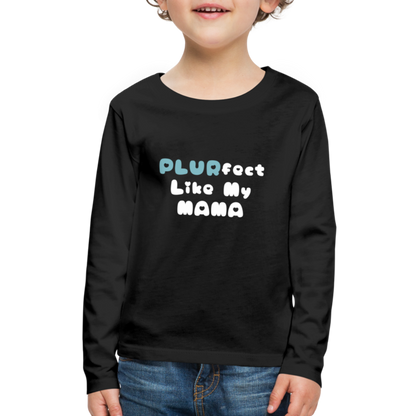 Like My Mama Youth Long Sleeve T-Shirt - black