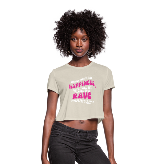 Money Buys Raves Cropped T-Shirt - dust