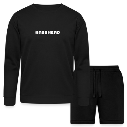 Basshead Bella + Canvas Unisex Sweatshirt & Short Set - black