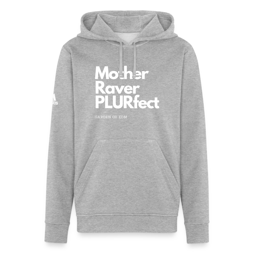 PLURfect Mother Adidas Unisex Fleece Hoodie - heather gray