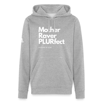 PLURfect Mother Adidas Unisex Fleece Hoodie - heather gray