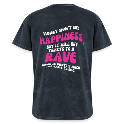 Money Buys Raves Mineral Wash T-shirt - mineral navy