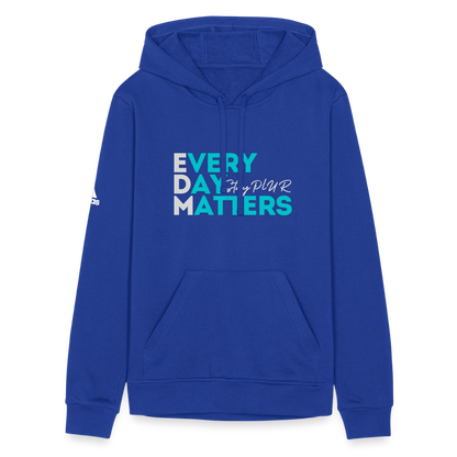 EDM Adidas Unisex Fleece Hoodie - royal blue