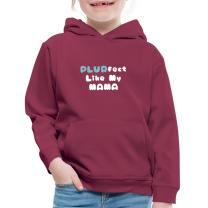 Like My Mama Youth Hoodie - burgundy