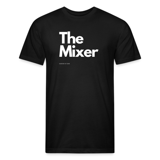 The Mixer (Dad) Fitted Cotton/Poly T-Shirt - black